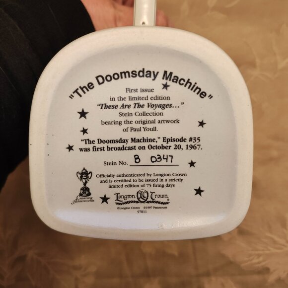 Longton Crown Limited Edition Star Trek "The Doomsday Machine" Stein, New In Box - Picture 8 of 16